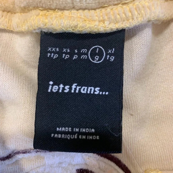 Iets Frans Women's Velour Logo Runner Shorts In Tawny Port Size L NWT - Picture 7 of 12